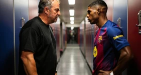 Hansi Flick and Marcus Rashford