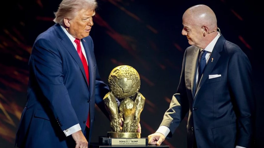 Donald Trump and Gianni Infantino